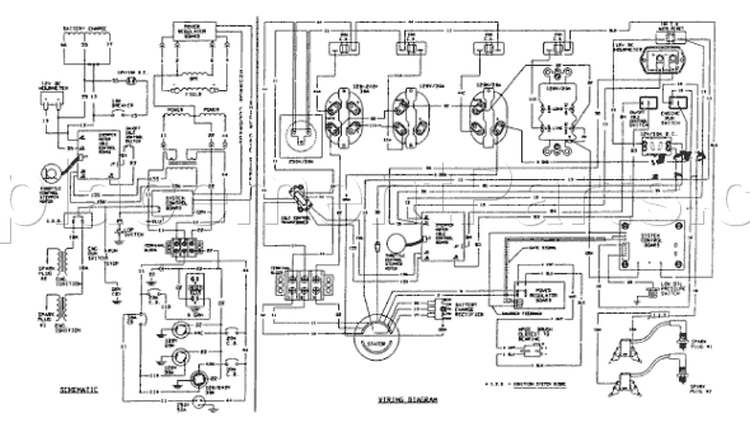 Page A Diagram and Parts List for 9809-0  Briggs and Stratton Generator